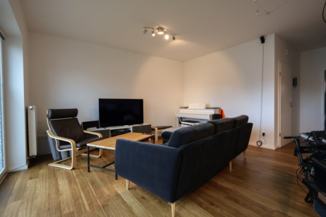 Attraktive Doppelhaushälfte in begehrter Lage von Wittmund - Wohnzimmer (34806)