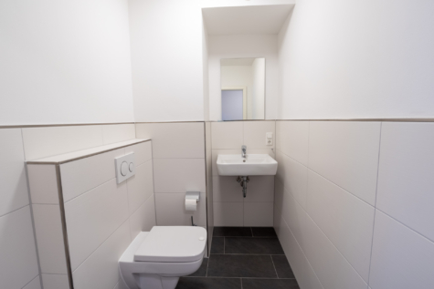 Neuwertige 2-Zimmerwohnung im 1. Obergeschoss mit Aufzug – direkte Innenstadtlage! - Gäste WC (42514)