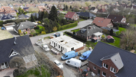 Vogelperspektive - Neubau Doppelhaushälften in bevorzugter ruhiger Sackgassenlage von Moormerland-Warsingsfehn