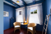 Schlafzimmer Erdgeschoss - Besondere Lage am Kutterhafen – Ferienhaus mit Hafen- und Weitblick über das Weltnaturerbe Wattenmeer