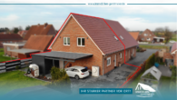 Anzeige_Titelbild_Immobilien - Neubau-Doppelhaushälfte in Kanallage von Großefehn