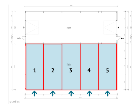 Hallenabteil als Lagerfläche im Gewerbegebiet zu vermieten! - Lagerhalle - 5 Abteile (42379)