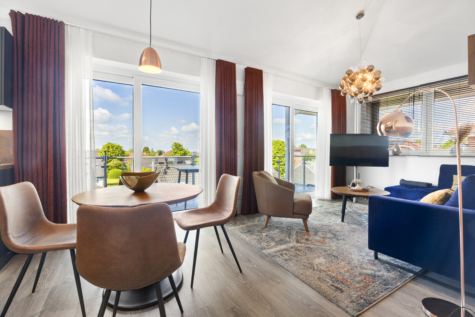 Voll ausgestattetes, luxuriöses Penthouse mit Urlaubsflair und Weitblick - Wohnen/Essen/Kochen (43025)