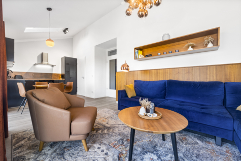 Voll ausgestattetes, luxuriöses Penthouse mit Urlaubsflair und Weitblick - Wohnen/Essen/Kochen (43030)