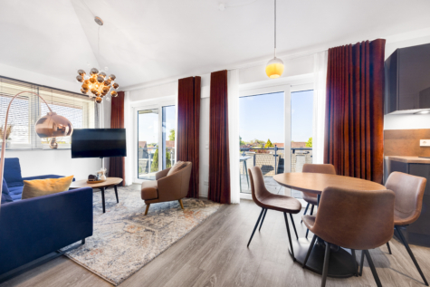 Voll ausgestattetes, luxuriöses Penthouse mit Urlaubsflair und Weitblick - Wohnen/Essen/Kochen (43029)