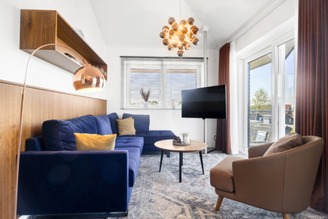 Voll ausgestattetes, luxuriöses Penthouse mit Urlaubsflair und Weitblick - Wohnen/Essen/Kochen (43023)