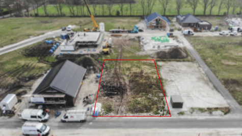 Ihr neues Zuhause in Großefehn: Neubau-Doppelhaushälfte im familienfreundlichen Wohngebiet – provisionsfrei - Drohnenaufnahme (42326)