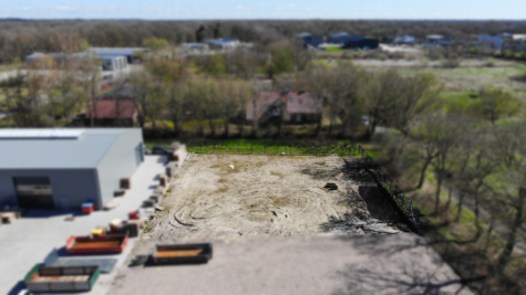 Neubau! 3 x Hallenabteil mit jeweils 200 m² im Gewerbegebiet Schirum zu vermieten! - Vogelperspektive (43809)